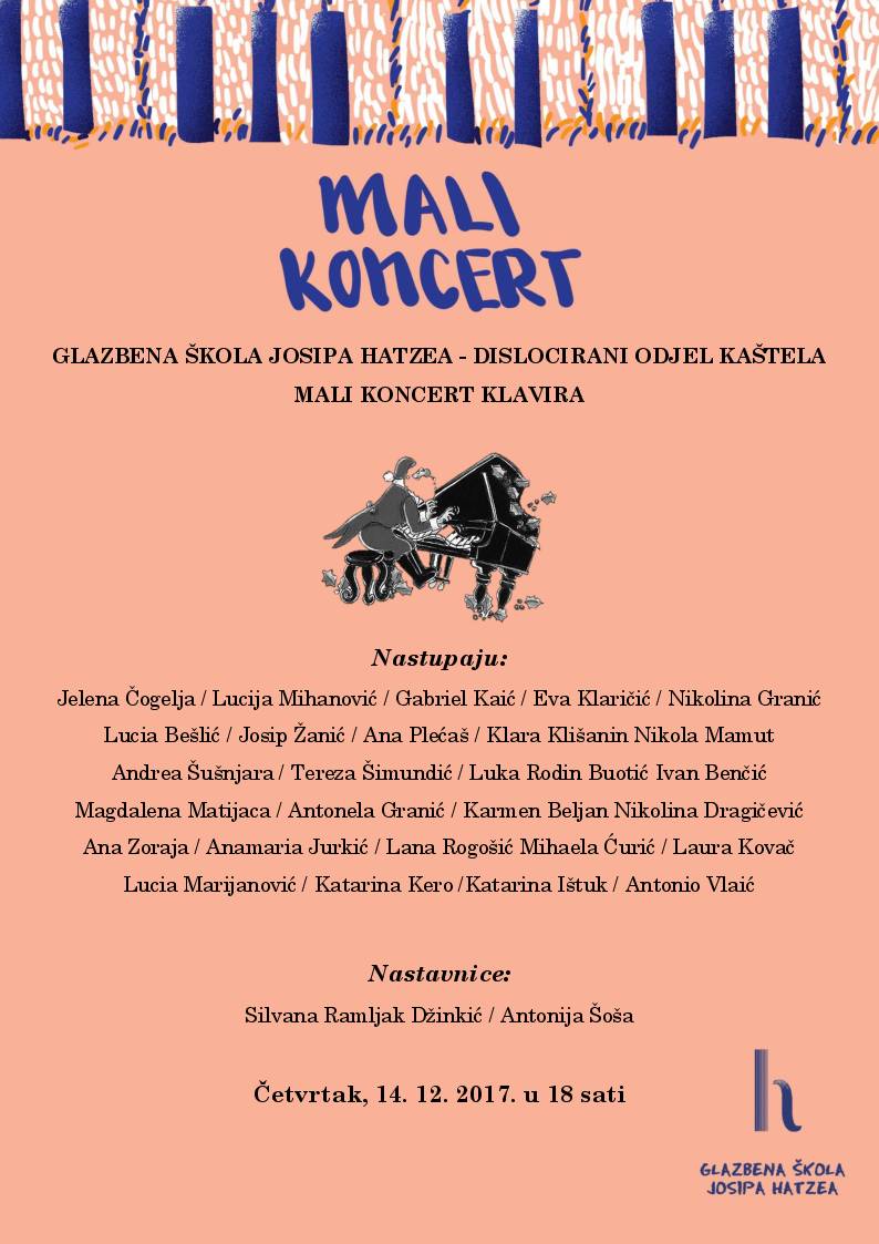 Mali koncert klavira - DO Kaštela