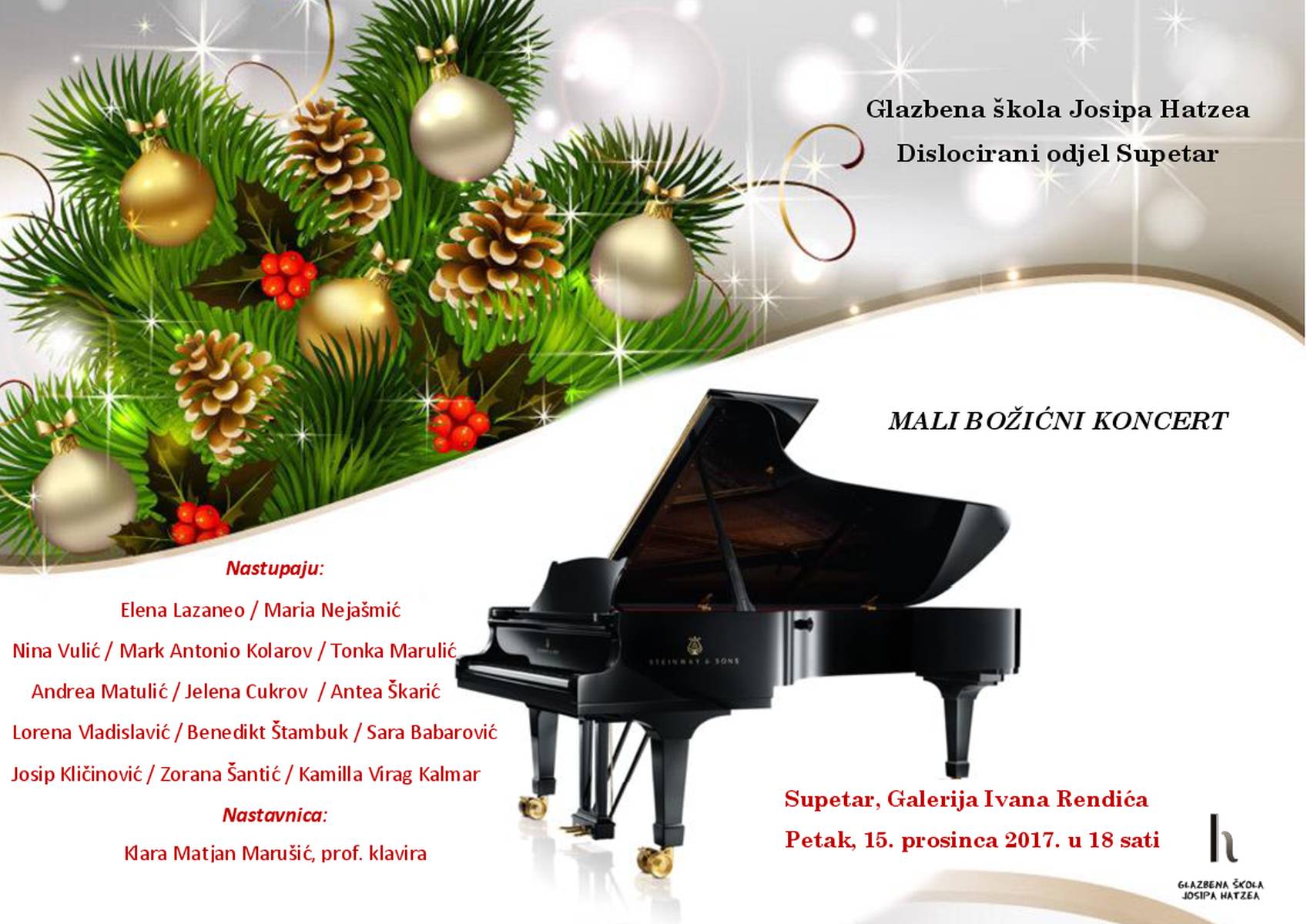 MALI BOŽIĆNI KONCERT - SUPETAR