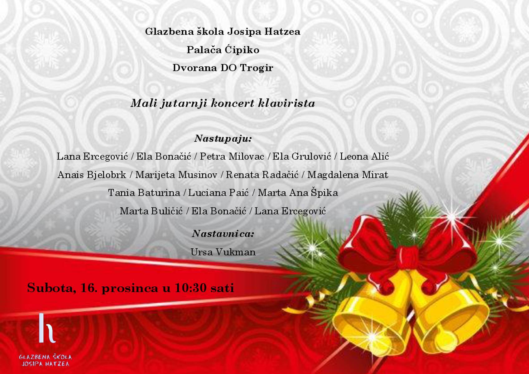 Mali jutarnji koncert klavirista - DO Trogir