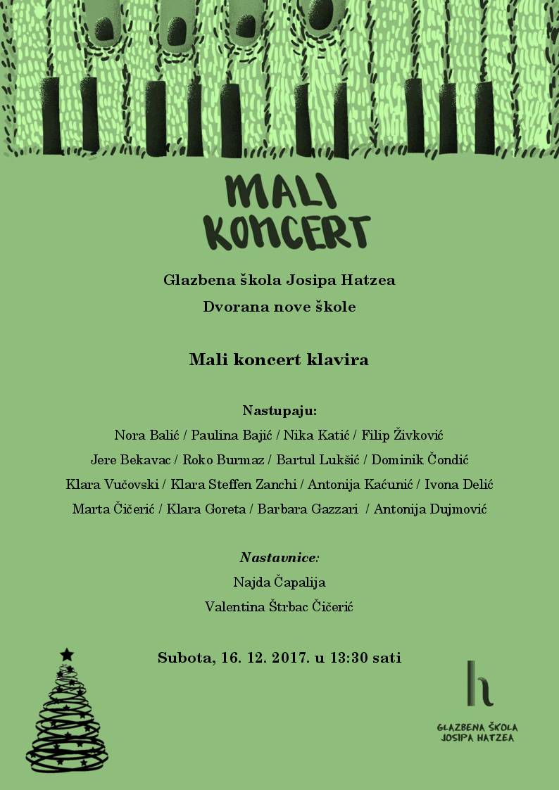 Mali koncert klavirista